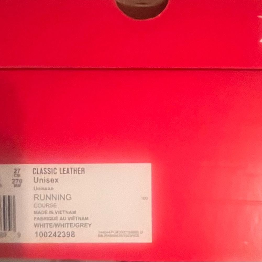 Reebok Classic Leather Shoes - White and Gray